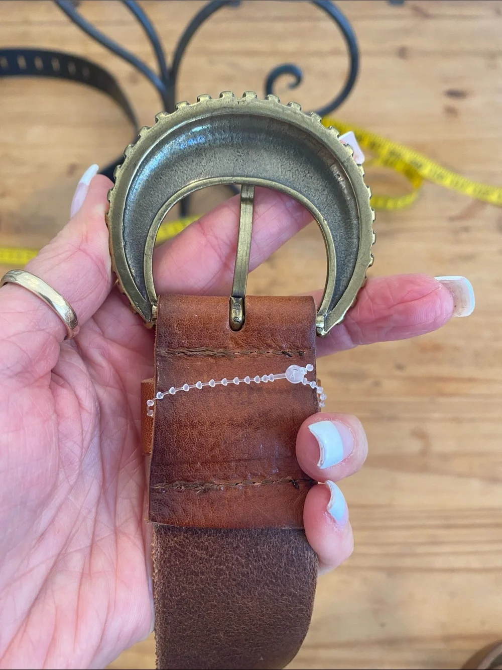 New! Women’s Amsterdam Heritage Belt with Gold toned half moon buckle!